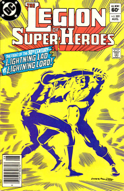 Cover for The Legion of Super-Heroes (DC, 1980 series) #302 [Newsstand]
