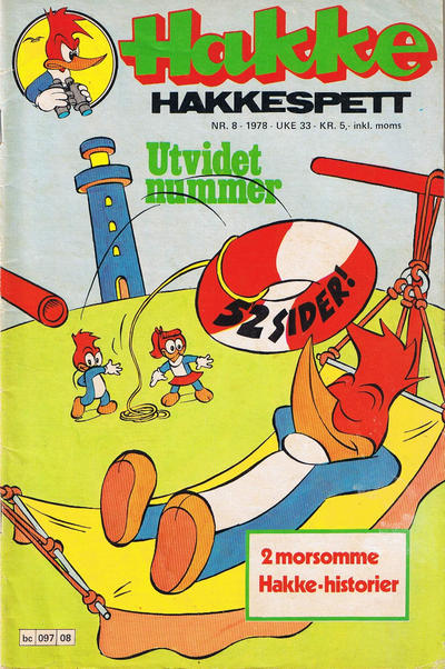 Cover for Hakke Hakkespett (Semic, 1977 series) #8/1978