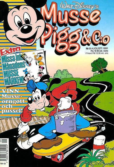 Cover for Musse Pigg & C:o (Serieförlaget [1980-talet]; Hemmets Journal, 1990 series) #8/1991