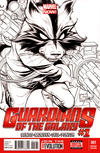 Cover Thumbnail for Guardians of the Galaxy (2013 series) #1 [Joe Quesada Black & White Variant]