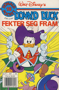 Cover Thumbnail for Donald Pocket (Hjemmet / Egmont, 1968 series) #18 - Donald Duck fekter seg fram [4. opplag Reutsendelse 391 06]
