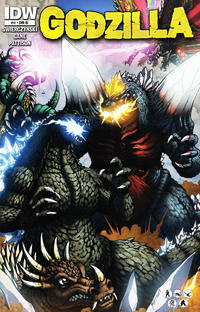 Cover for Godzilla (IDW, 2012 series) #11 [Incentive Matt Frank Variant Cover]