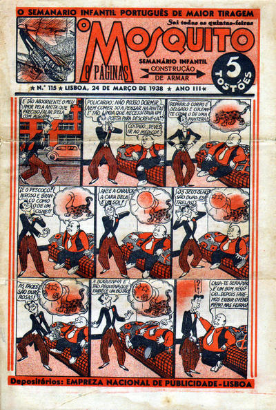 Cover for O Mosquito [Série 1] (Edições O Mosquito, Lda, 1936 series) #115