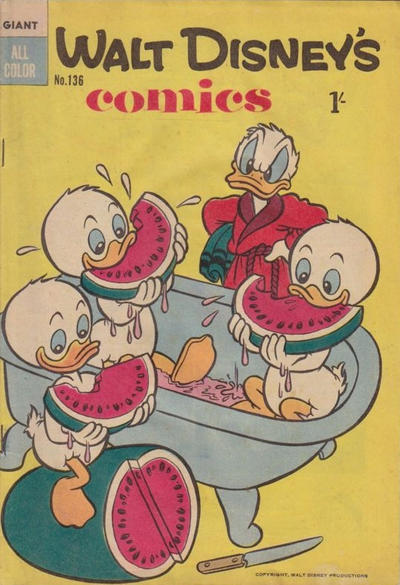 Cover for Walt Disney's Comics (W. G. Publications; Wogan Publications, 1946 series) #136