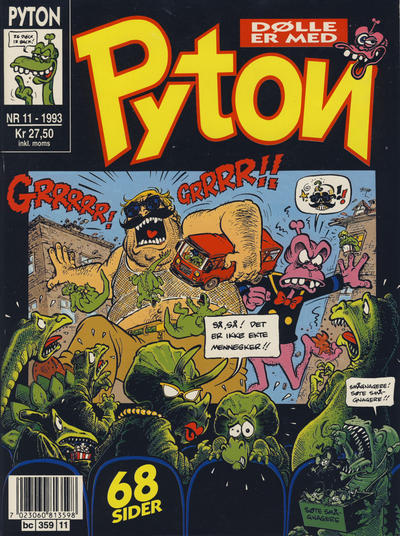 Cover for Pyton (Bladkompaniet / Schibsted, 1988 series) #11/1993