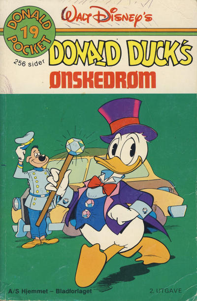 Cover for Donald Pocket (Hjemmet / Egmont, 1968 series) #19 - Donald Ducks ønskedrøm [2. opplag]