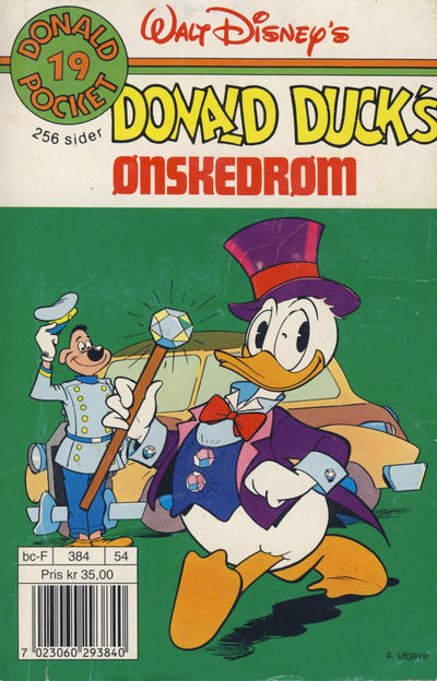 Cover for Donald Pocket (Hjemmet / Egmont, 1968 series) #19 - Donald Ducks ønskedrøm [4. opplag]