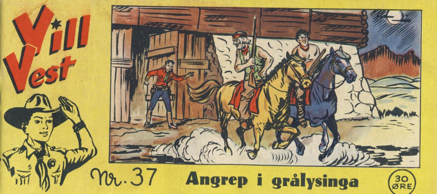Cover for Vill Vest (Serieforlaget / Se-Bladene / Stabenfeldt, 1953 series) #37/1955
