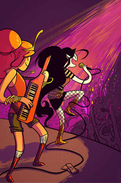 Cover for Adventure Time: Marceline and the Scream Queens (Boom! Studios, 2012 series) #2 [Cover C by Erica Henderson]