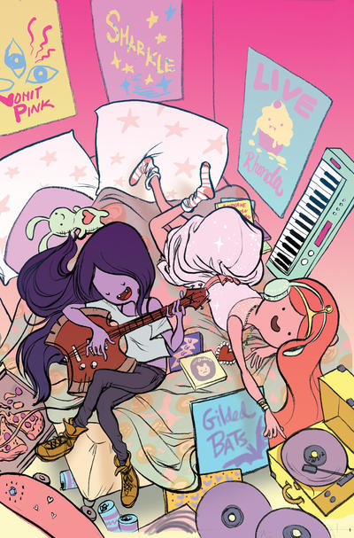 Cover for Adventure Time: Marceline and the Scream Queens (Boom! Studios, 2012 series) #2 [Cover D by Jen Wang]