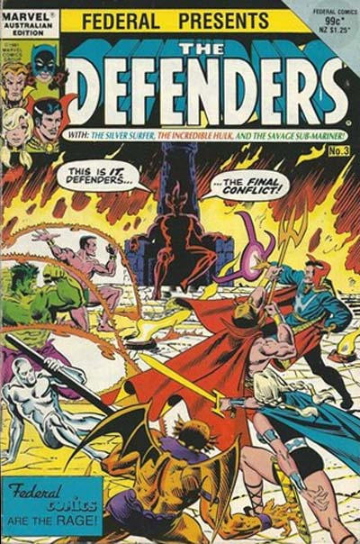 Cover for The Defenders (Federal, 1984 ? series) #3