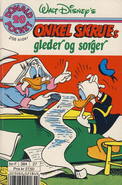 Cover for Donald Pocket (Hjemmet / Egmont, 1968 series) #20 - Onkel Skrues gleder og sorger [3. opplag]