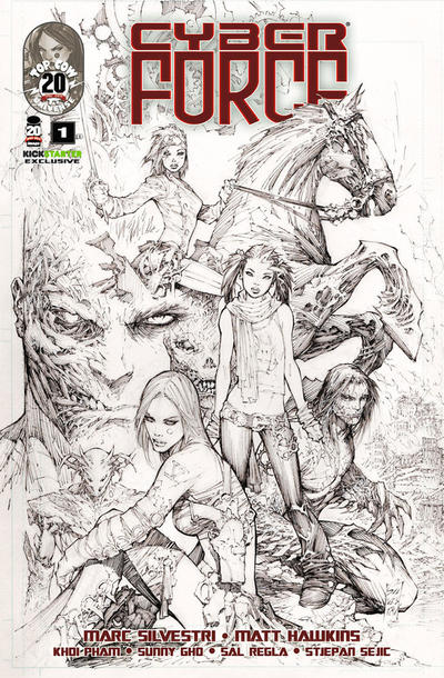 Cover for Cyber Force (Image, 2012 series) #1 [Cover B Kickstarter Exclusive]