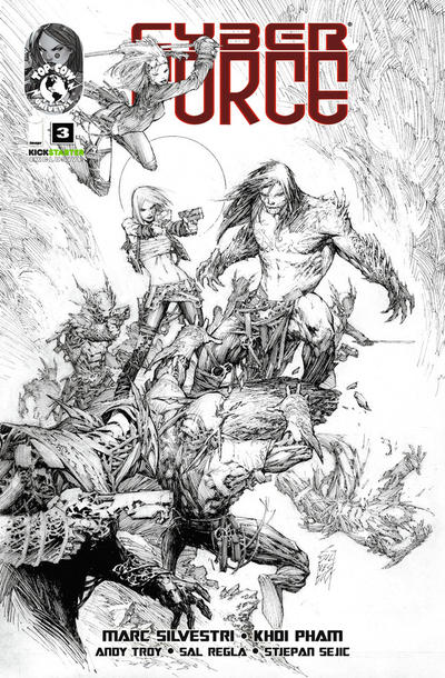 Cover for Cyber Force (Image, 2012 series) #3 [Cover B Kickstarter Exclusive]