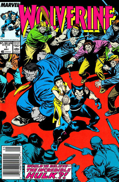 Cover for Wolverine (Marvel, 1988 series) #7 [Newsstand]