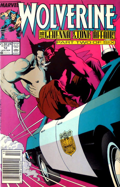 Cover for Wolverine (Marvel, 1988 series) #12 [Newsstand]