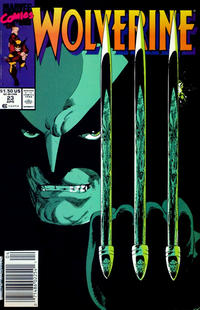 Cover Thumbnail for Wolverine (Marvel, 1988 series) #23 [Newsstand]