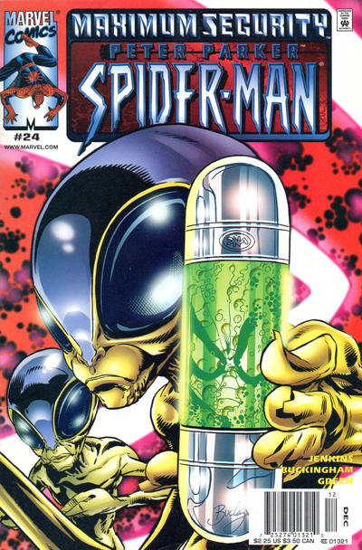 Cover for Peter Parker: Spider-Man (Marvel, 1999 series) #24 [Newsstand]