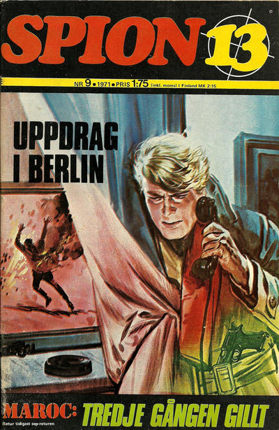 Cover for Spion 13 (Semic, 1970 series) #9/1971