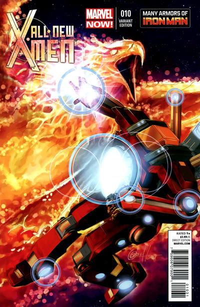 Cover for All-New X-Men (Marvel, 2013 series) #10 [Many Armors of Iron Man by Greg Horn]