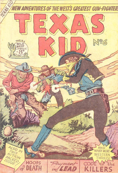 Cover for Texas Kid (Horwitz, 1950 ? series) #6