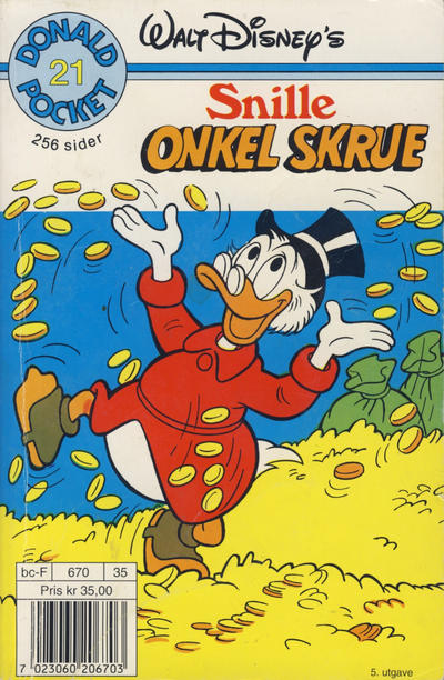 Cover for Donald Pocket (Hjemmet / Egmont, 1968 series) #21 - Snille onkel Skrue [3. opplag]