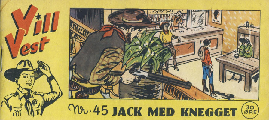 Cover for Vill Vest (Serieforlaget / Se-Bladene / Stabenfeldt, 1953 series) #45/1955