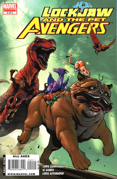 Cover for Lockjaw and the Pet Avengers (Marvel, 2009 series) #2