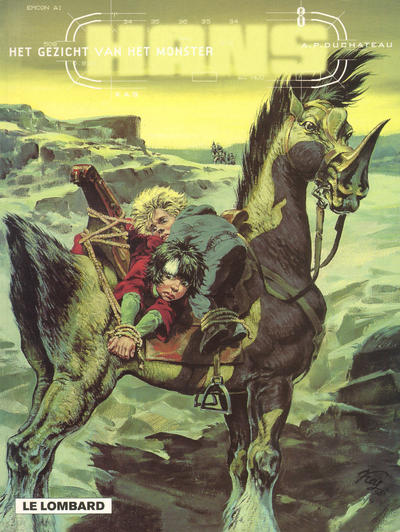 Cover for Hans (Le Lombard, 1983 series) #8 - Het gezicht van het monster [Herdruk 2000]