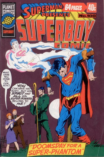 Cover for Superman Presents Superboy Comic (K. G. Murray, 1976 ? series) #100