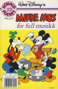 Cover Thumbnail for Donald Pocket (Hjemmet / Egmont, 1968 series) #22 - Mikke Mus for full musikk [3. opplag Reutsendelse 391 07]