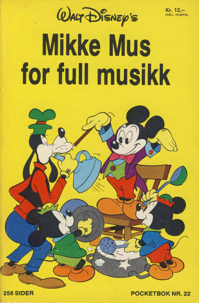 Cover for Donald Pocket (Hjemmet / Egmont, 1968 series) #22 - Mikke Mus for full musikk [1. opplag]