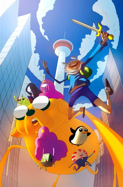 Cover for Adventure Time (Boom! Studios, 2012 series) #15 [Calgary Comics & Entertainment Expo Exclusive Cover by Shoichi Uehara]