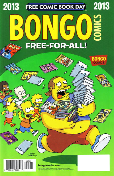 Cover for Bongo Comics Free-for-All! (Bongo, 2007 series) #[2013]