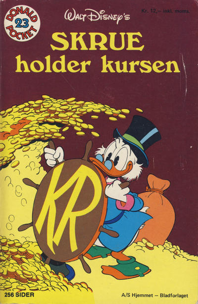 Cover for Donald Pocket (Hjemmet / Egmont, 1968 series) #23 - Skrue holder kursen [1. opplag]