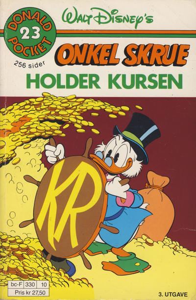 Cover for Donald Pocket (Hjemmet / Egmont, 1968 series) #23 - Onkel Skrue holder kursen [3. opplag Reutsendelse 330 10]