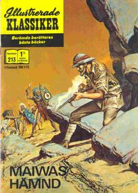 Cover Thumbnail for Illustrerade klassiker (Williams Förlags AB, 1965 series) #213 - Maiwas hämnd