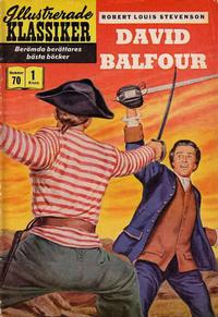 Cover Thumbnail for Illustrerade klassiker (Illustrerade klassiker, 1956 series) #70 - David Balfour