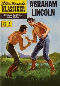 Cover Thumbnail for Illustrerade klassiker (Illustrerade klassiker, 1956 series) #92 - Abraham Lincoln