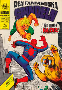 Cover Thumbnail for Marvelserien (Williams Förlags AB, 1967 series) #21