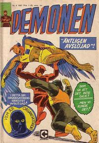 Cover Thumbnail for Demonen (Centerförlaget, 1966 series) #4/1967
