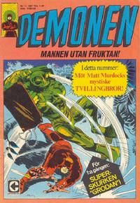 Cover Thumbnail for Demonen (Centerförlaget, 1966 series) #11/1967
