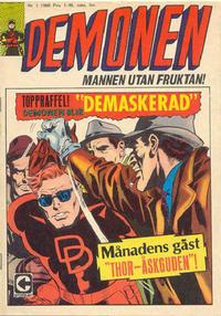 Cover Thumbnail for Demonen (Centerförlaget, 1966 series) #1/1968