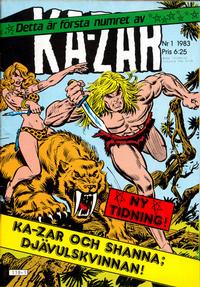 Cover Thumbnail for Ka-Zar (Atlantic Förlags AB, 1983 series) #1/1983