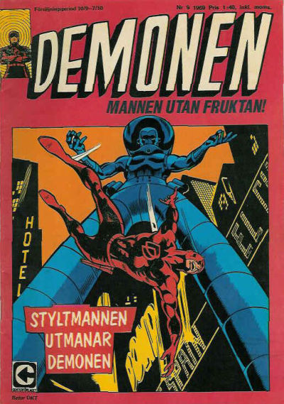 Cover for Demonen (Centerförlaget, 1966 series) #9/1969