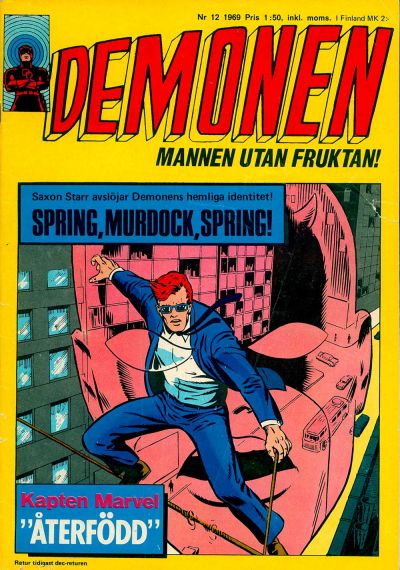 Cover for Demonen (Centerförlaget, 1966 series) #12/1969