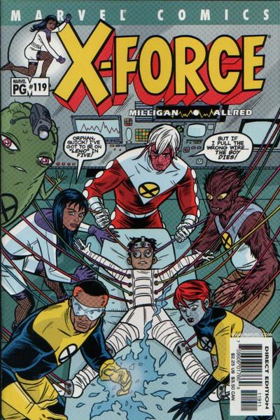 Cover for X-Force (Marvel, 1991 series) #119 [Direct Edition]