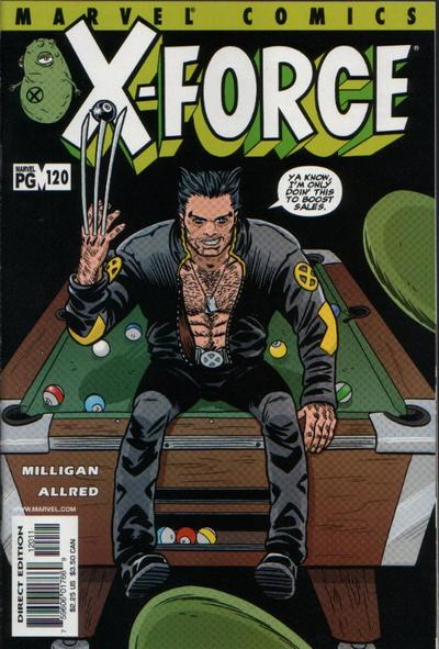 Cover for X-Force (Marvel, 1991 series) #120 [Direct Edition]