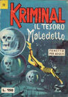 Cover for Kriminal (Editoriale Corno, 1964 series) #11