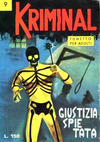 Cover for Kriminal (Editoriale Corno, 1964 series) #9